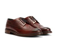 Ben Sherman Archie Brogue Leather Men's Burgundy Lace-Up Shoes UK 12