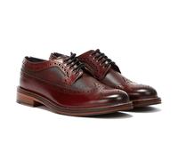 Ben Sherman Archie Brogue Leather Men's Burgundy Lace-Up Shoes - UK 12 / EU 46 / US 13