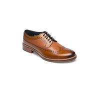 Ben Sherman Archie Brogue Leather Men's Tan Lace-Up Shoes - UK 10