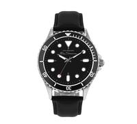 Ben Sherman Black Strap Watch Black Dial Gents Watch BS089B - Stainless Steel / Mineral Glass