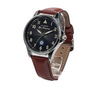 Ben Sherman Brown Strap Watch with Blue Dial Silver