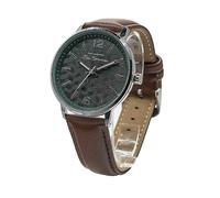 Ben Sherman Brown Strap Watch with Green Dial Silver
