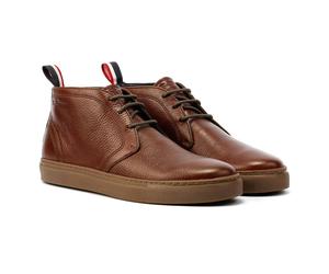 Ben Sherman - BS23510 Mens PARKA Milled Leather Boots - Brown - UK 7 / EU 41 / US 8