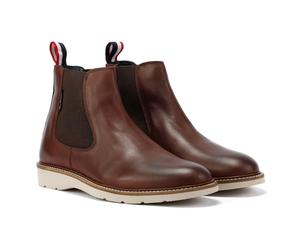 Ben Sherman - BS34633 Mens HAMPTON Leather Chelsea Boots - Burgandy - UK 7 / EU 41 / US 8