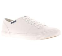 Ben Sherman Canvey Mens Canvas Shoes White 9 UK