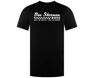 Ben Sherman Feel The Groove Mens Black T-Shirt Cotton - Size X-Large
