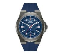 Ben Sherman Gloucester Blue Dial Blue Silicone Strap Quartz Analog Watch for Men, Mineral Glass, 3 ATM, 43mm Case