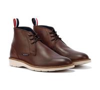 Ben Sherman Hampton Leather Mens Burgundy Boots - Red - Size UK 11