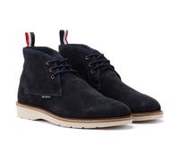 Ben Sherman Hampton Suede Mens Navy Boots - Blue Rubber - Size UK 9