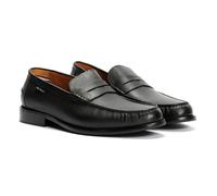(Black, 12 (Adults')) Ben Sherman Hester Leather Men's Black Loafers