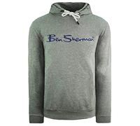 Ben Sherman Large Logo Hoody Mens Pullover Jumper 0065213G Grey