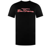 Ben Sherman Logo Mens Black T-Shirt Cotton - Size X-Large
