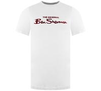 Ben Sherman Logo Short Sleeve Crew Neck Mens White T-Shirt 0076268_WHITE