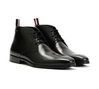 Ben Sherman London Brush Off Leather Men's Black Boots UK 8