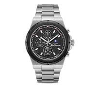 Ben Sherman Manchester Black Dial Stainless Steel Bracelet Quartz Chronograph Watch for Men, Mineral Glass, 3 ATM, 43mm Case