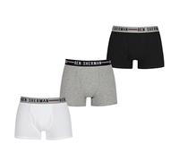 Ben Sherman Men Pack Chase Trunks Blk/Wht/Gry M