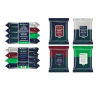 Ben Sherman Men’s Face Wipes - 4 Pack (120 Total) Cleansing Wipes for Men with Cedar, Bourbon, Eucalyptus, Tea Tree & Sandalwood