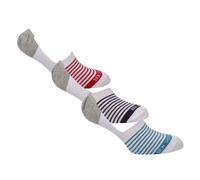 Ben Sherman Mens 3 Pack of Shoe Liner Socks in White Cotton - Size UK 7-11