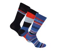 Ben Sherman Mens 3 Pack of Socks in Navy Viscose - Size UK 7-11