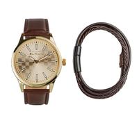 Ben Sherman Men's Analog Quartz Watch with Faux Leather Strap BS228G
