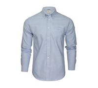 Ben Sherman Men's Button-Down Collar Oxford Shirt, Long Sleeved, Regular Fit (Blue Shadow (Embroidered Pocket Logo)) XXXL