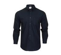 Ben Sherman Men's Button-Down Collar Oxford Shirt, Long Sleeved, Regular Fit (Dark Navy (Embroidered Pocket Logo)) L