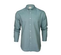 Ben Sherman Men's Button-Down Collar Oxford Shirt, Long Sleeved, Regular Fit (Blue Shadow (Embroidered Pocket Logo)) XXL