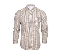 Ben Sherman Men's Button-Down Collar Oxford Shirt, Long Sleeved, Regular Fit (House Check - Red) M