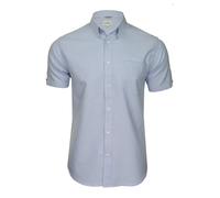 Ben Sherman Mens Button-Down Collar Oxford Shirt, Short Sleeved, Regular Fit