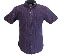 Ben Sherman Mens Checked Shirts (UK, Alpha, 3XL, Regular, Regular, Red)