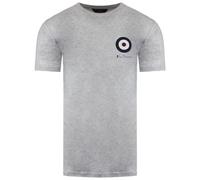 Ben Sherman Mens Classic Short Sleeve Target Retro Casual T-Shirt M Grey