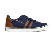 Ben Sherman Mens Dexxy Trainers - Blue Cotton - Size UK 8