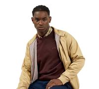 Ben Sherman Men's Harrington Signature Jacket in Light Sand | Size: Medium Ben Sherman Light Sand M
