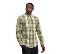 Ben Sherman Men's Heritage Check Button-Down Collar Shirt, Long-Sleeved (Red) XL