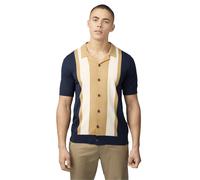 Ben Sherman Mens Knitted Resort Neck Button Through Polo Shirt