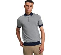 Ben Sherman Mens Knitted Textured Polo Shirt (UK, Alpha, 3XL, Regular, Regular, Navy)