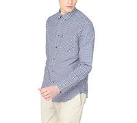 Ben Sherman Men's Ls Signature Gingham Slim Fit Checkered Button Down Long Sleeve Casual Shirt, Blue (Dark Blue 26), X-Large (Manufacturer Size: XL)