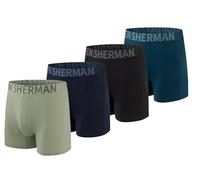 Ben Sherman Men's Micro Modal Boxer Briefs Underwear Lux Modal Moisture Wicking, Ultra Soft, Breathable & Comfortable, Khaki/Navy/Black/Blue, M