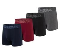 Ben Sherman Men's Micro Modal Boxer Briefs Underwear Lux Modal Moisture Wicking, Ultra Soft, Breathable & Comfortable, Navy/Red/Black/Grey, M
