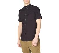 Ben Sherman Mens Oxford Barely Black Casual Button Up Shirt