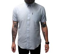 Ben Sherman Mens Oxford Shirt Short Sleeved (Light Blue) S