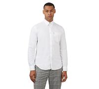 Ben Sherman Mens Oxford White Casual Button Up Shirt