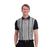 Ben Sherman Men's Performance Golf Polo Shirts- Stretch, Extra Soft Fabric, Moisture-Wicking, Odor Resistant, Black, Large
