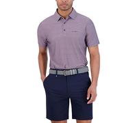 Ben Sherman Men's Performance Golf Shirts- Stretch, Extra Soft Fabric, Moisture-Wicking, Odor Resistant, Plum, XL