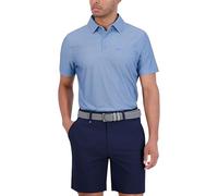 Ben Sherman Men's Performance Luxury Golf Polo Shirt- Stretch & Buttery Soft Fabric, Athletic Fit, Azure, XXL