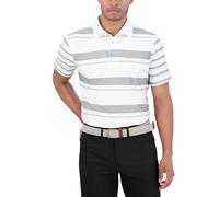 Ben Sherman Men's Performance Polo Shirts- Stretch, Extra Soft Fabric, Moisture-Wicking, Odor Resistant Golf, Bright Grey, Medium