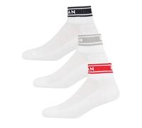 Ben Sherman Mens Phantom 3 Pack Socks White 7-11