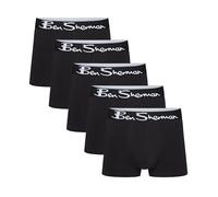 Ben Sherman Mens Poderick 5 Pack Boxer Shorts Trunks Black M