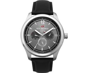 Ben Sherman Mens Quartz Watch, Multi dial Display and Leather Strap WBS112B