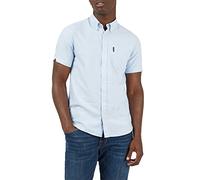 Ben Sherman Men's Short Sleeve Oxford Button Up Shirt Sky Blue XXXXX-Large
